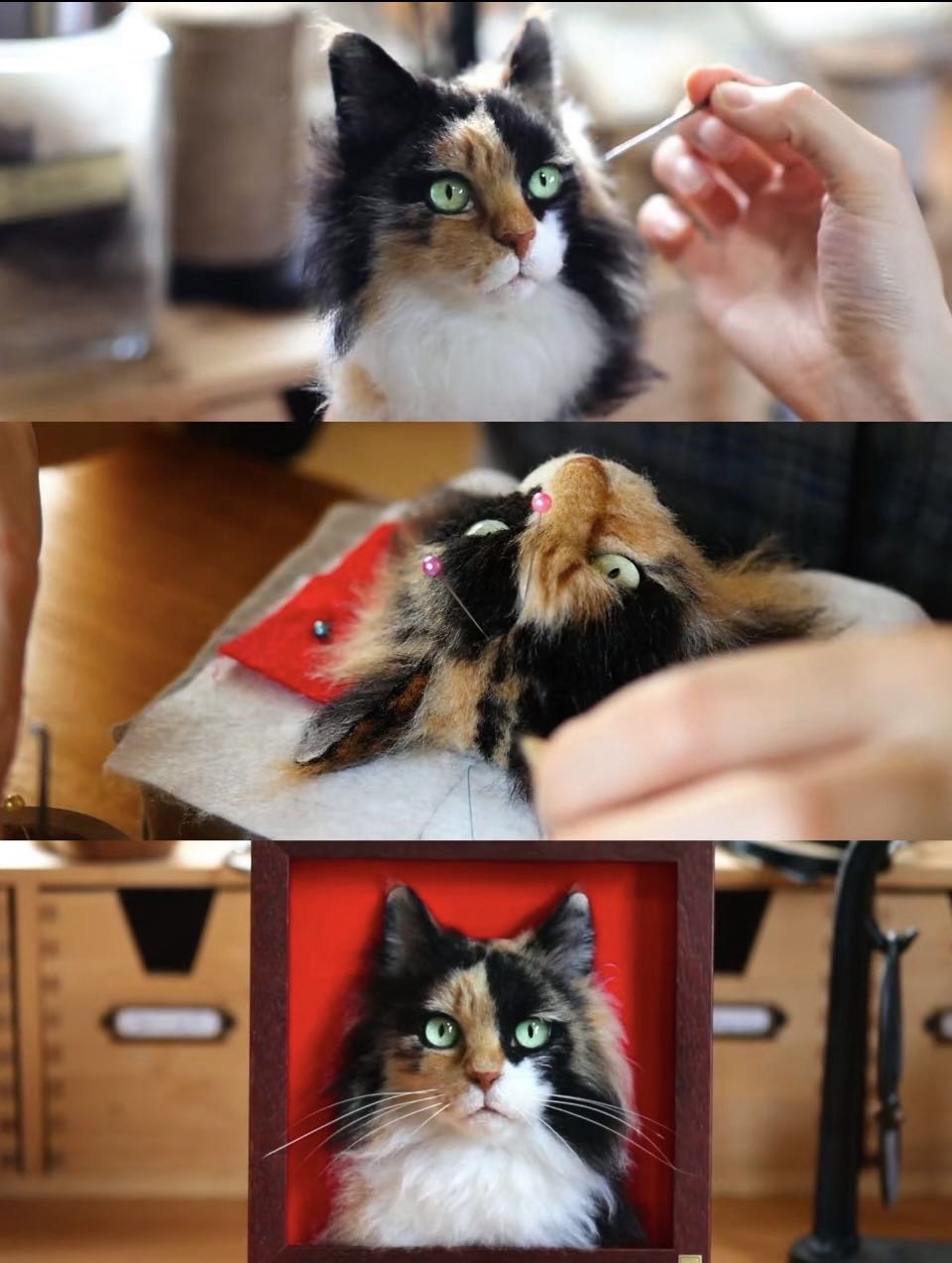 Custom Pet Wool Felt Portrait