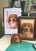Custom Pet Wool Felt Portrait