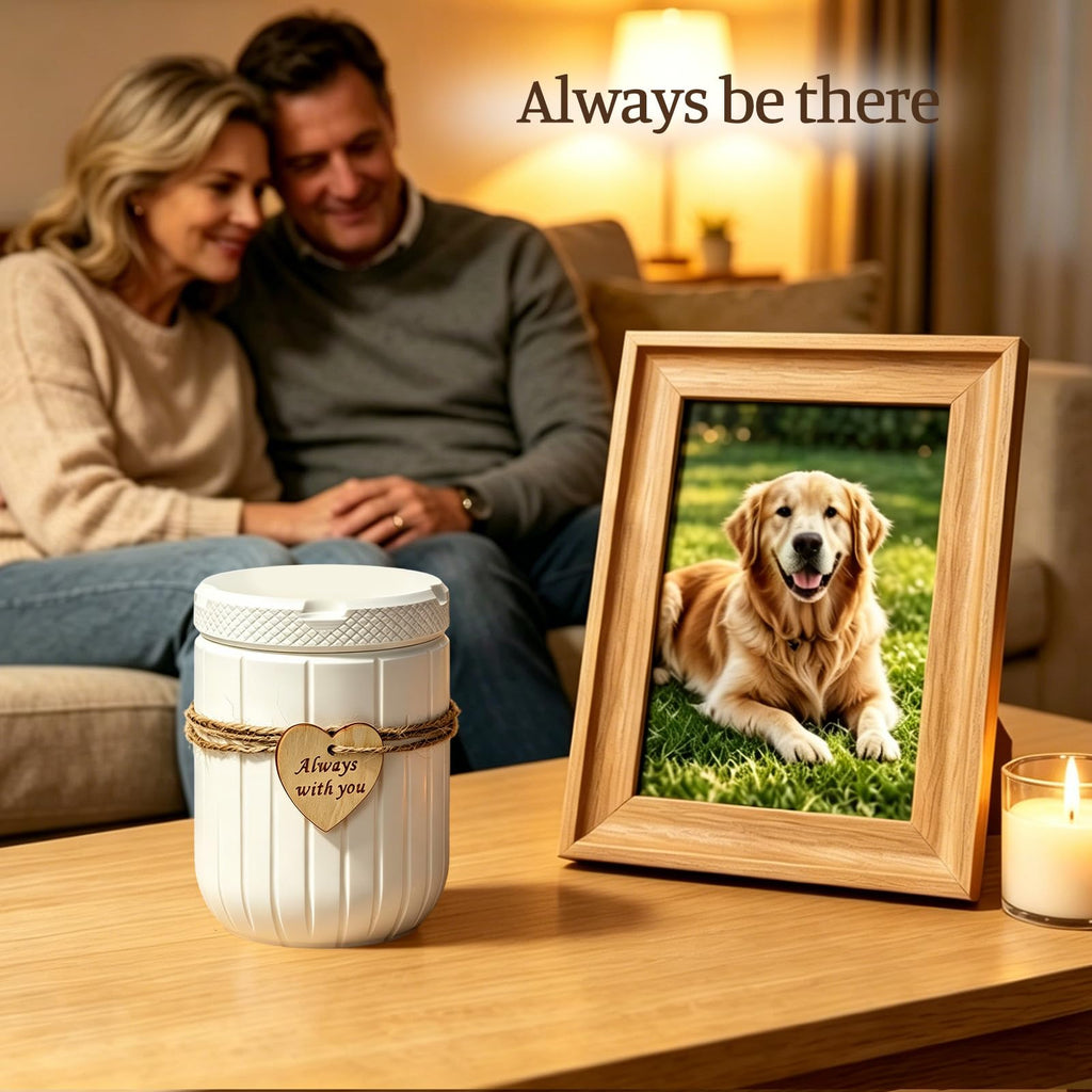 AVIMO plant-based PLA pet urn in White