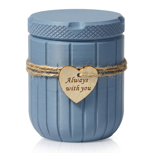 AVIMO plant-based PLA pet urn in Haze Blue