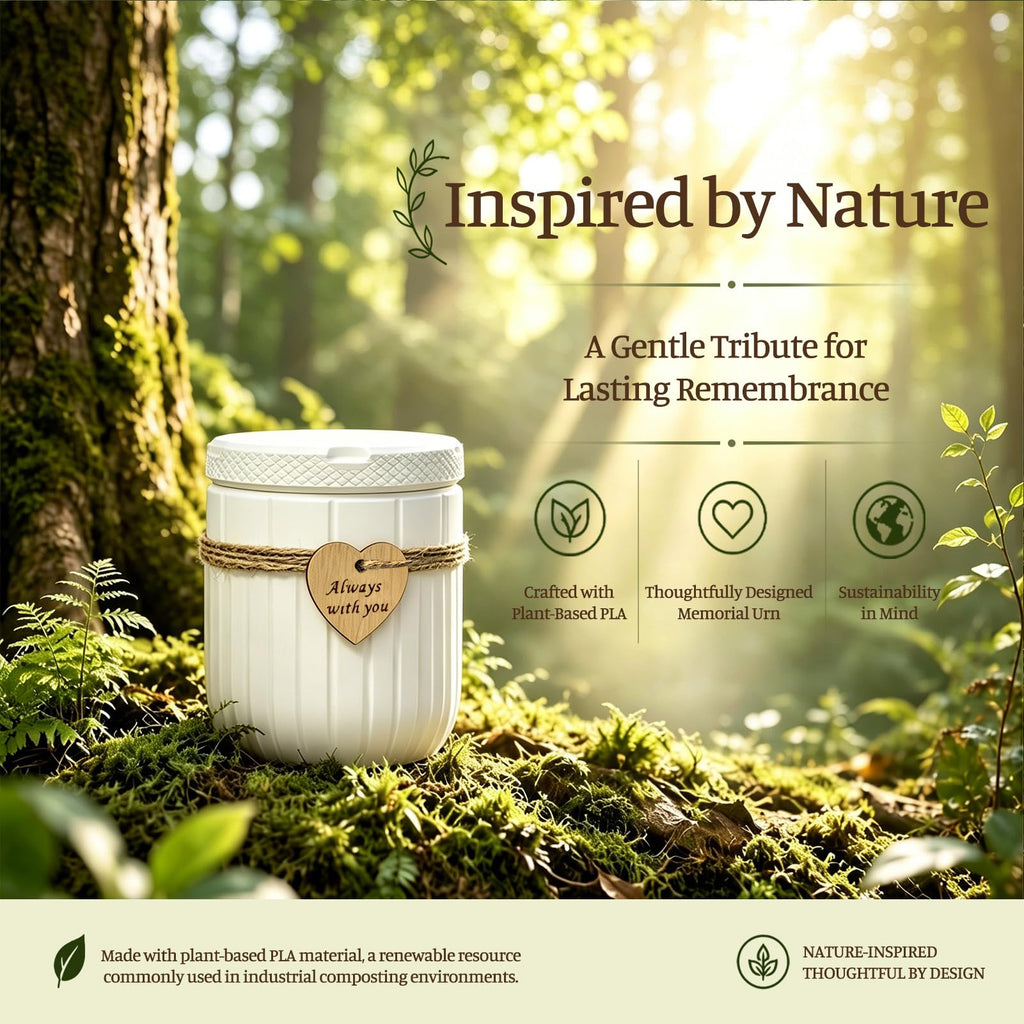 AVIMO PLA pet urn inspired by nature [AVIMO_COLOR:white]