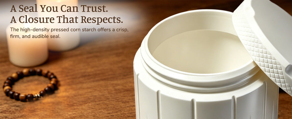AVIMO PLA pet urn with secure threaded lid