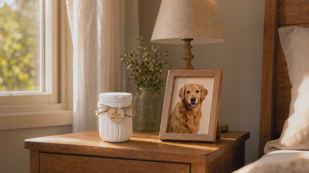 AVIMO Plant-Based PLA Pet Urn — For Dog & Cat Ashes up to 65 lb