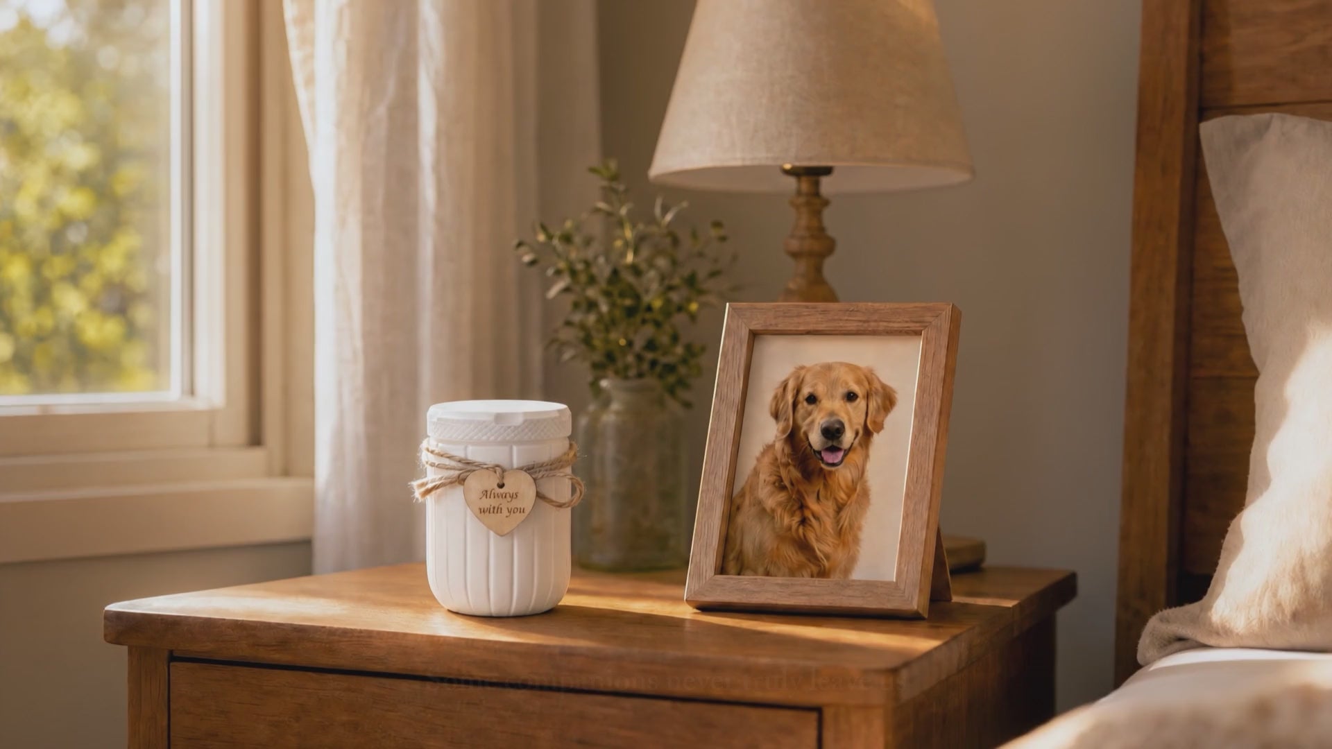 AVIMO Plant-Based PLA Pet Urn — For Dog & Cat Ashes up to 65 lb