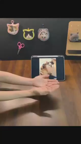 Custom Pet Wool Felt Portrait